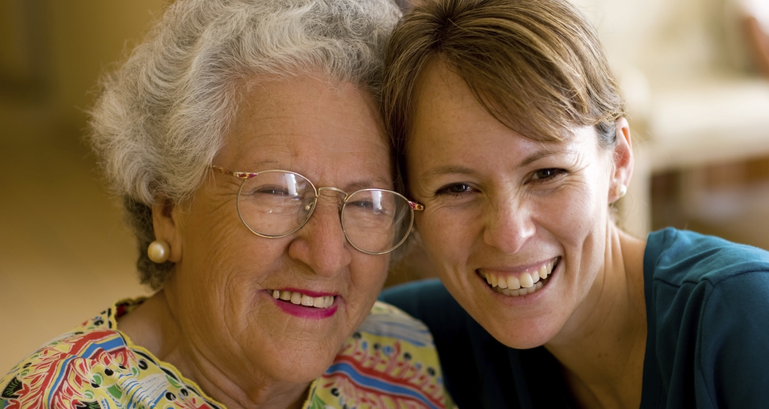 Caregiver with an elderly woman